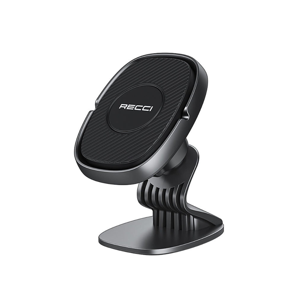 Recci RHO-C18 Strong Magnetic 360 Degree Rotating Flat Floor Car Phone Holder Black