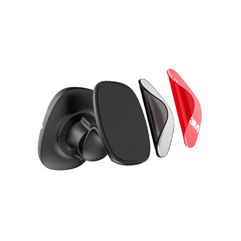 Recci RHO-C18 Strong Magnetic 360 Degree Rotating Flat Floor Car Phone Holder Black