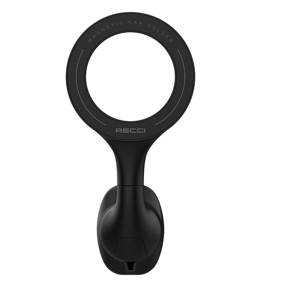 Recci RHO-C42 M-safe Magnetic 360° Rotating Ventilation Design Car Phone Holder Black