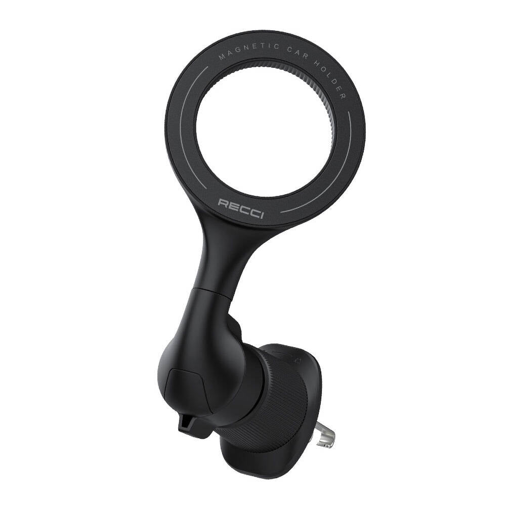 Recci RHO-C42 M-safe Magnetic 360° Rotating Ventilation Design Car Phone Holder Black