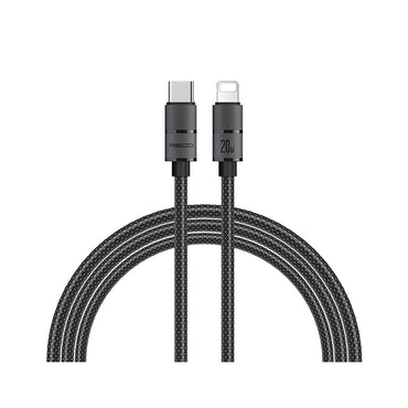 Recci RS12CL Warrior Serisi 20W Hızlı Şarj Özellikli Type-C To Lightning PD Kablo 2M