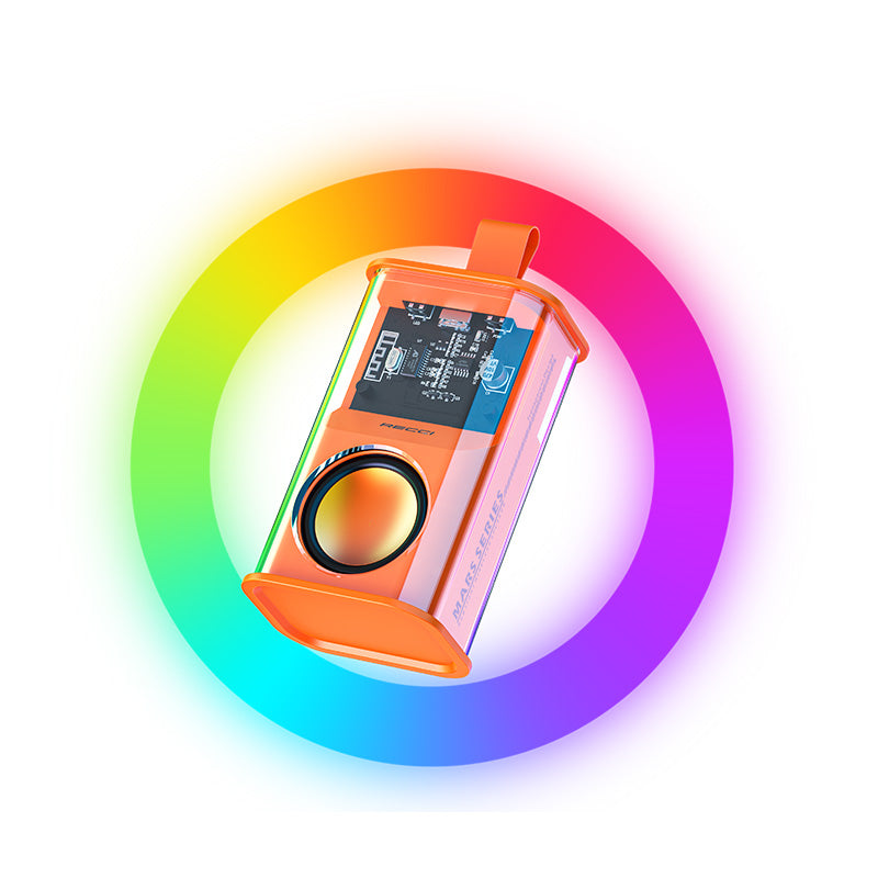 Recci RSK-W30 Mars Series Hi-Fi RGB Illuminated Wireless Bluetooth 5.3 Speaker 500mAh Black