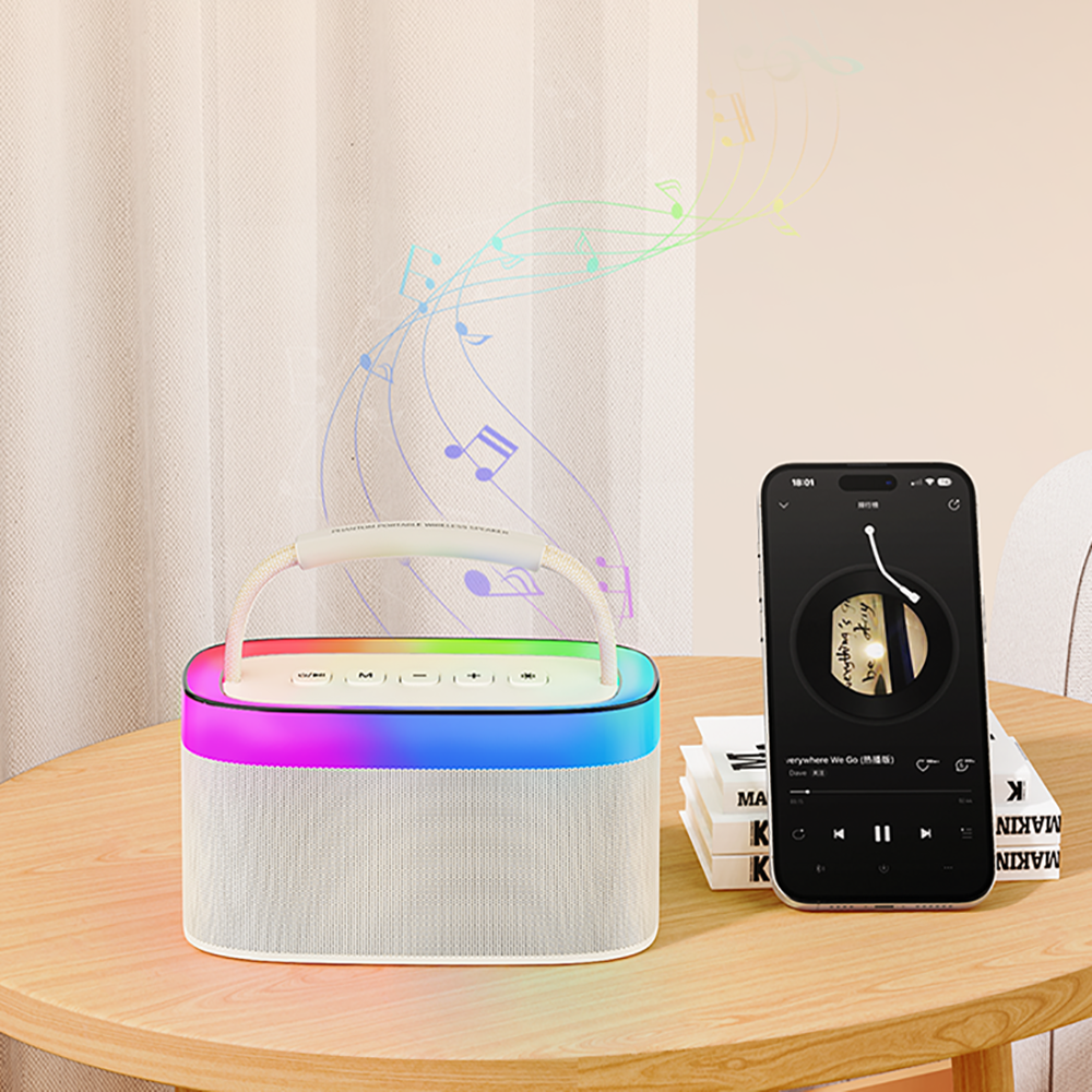Recci RSK-W40 Phantom Series Portable Wireless Bluetooth Speaker Black