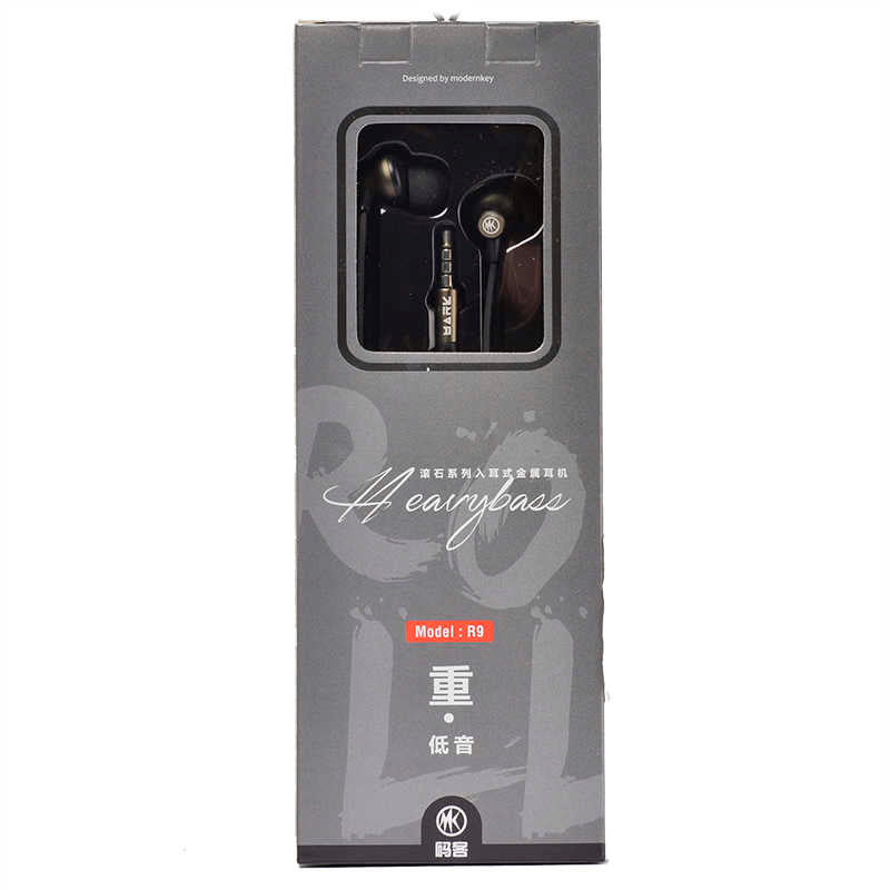 Rock R9 3.5mm MP3 Stereo Headphones Black