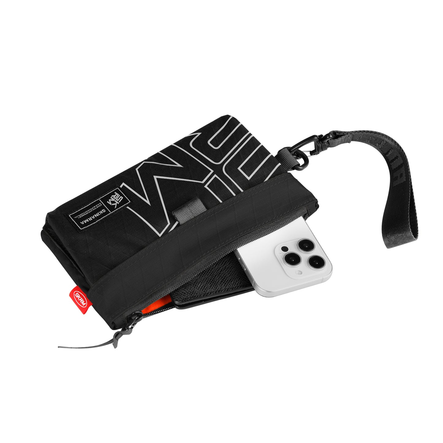 Skinarma Clutch Jager Boyun Askı Kayışlı Çapraz Vücut Çantası Siyah