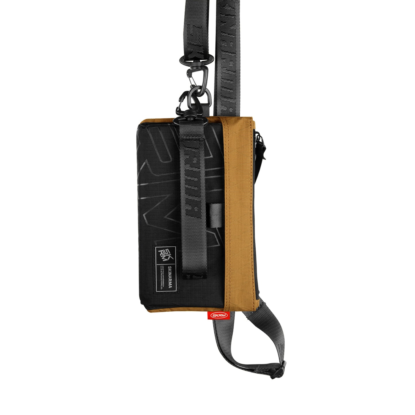 Skinarma Clutch Jager Boyun Askı Kayışlı Çapraz Vücut Çantası Kahverengi