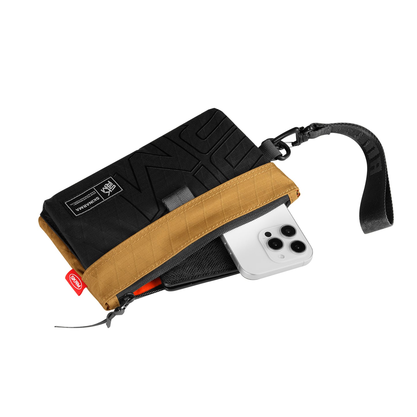 Skinarma Clutch Jager Boyun Askı Kayışlı Çapraz Vücut Çantası Kahverengi