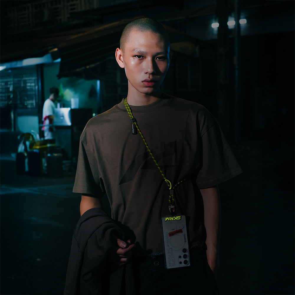 Skinarma DynoVE Serisi Type-C to Type-C Askı İpi Tasarımlı Şarj ve Data Kablosu Siyah