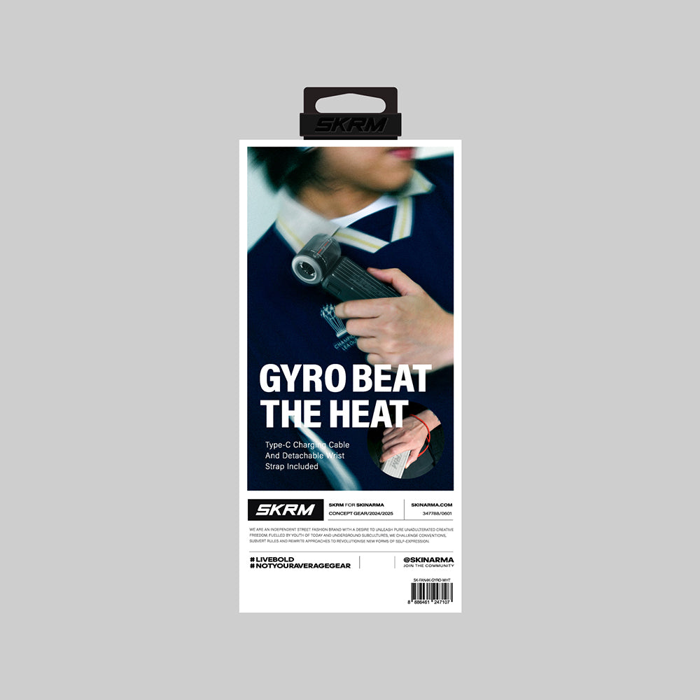 Skinarma Gyro Series Wrist Strap Digital LED Display Portable Cooler Hand Fan Pink