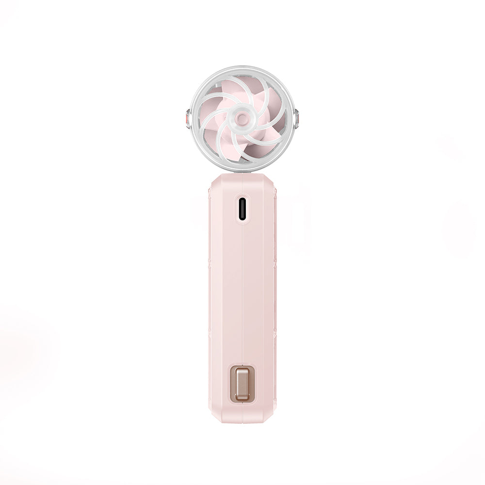 Skinarma Gyro Serisi Bilek Askı İpli Dijital LED Göstergeli Portatif Soğutucu El Fanı Pembe