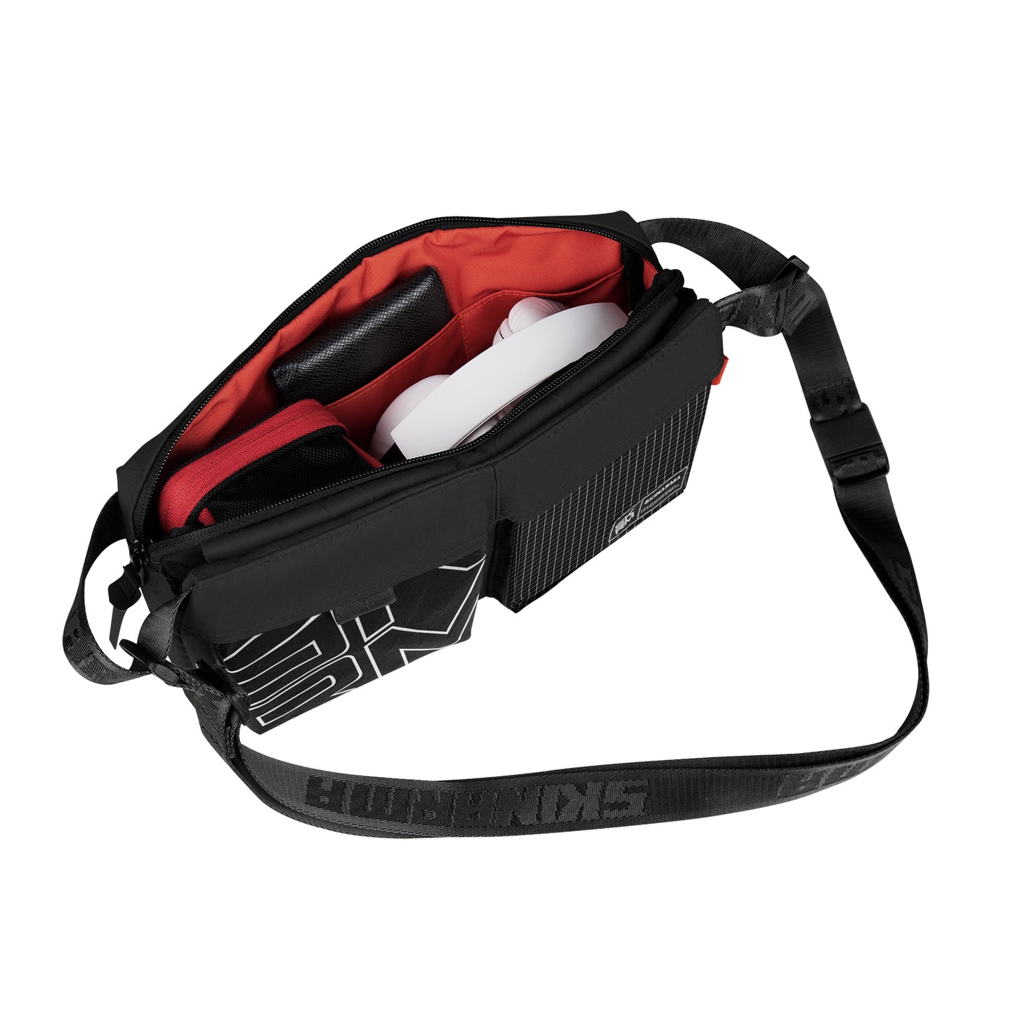 Skinarma Jager Nylon Scout Neck Strap Crossbody Bag Black