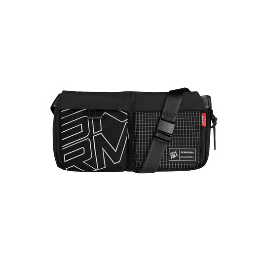 Skinarma Jager Naylon Scout Boyun Askı Kayışlı Çapraz Vücut Çantası Siyah