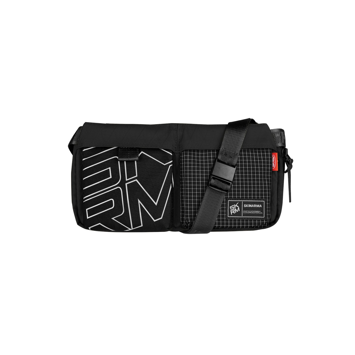 Skinarma Jager Nylon Scout Neck Strap Crossbody Bag Black
