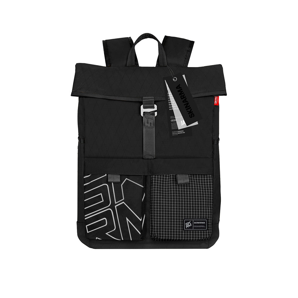 Skinarma Jager Serisi Naylon Scout Sırt Çantası Siyah