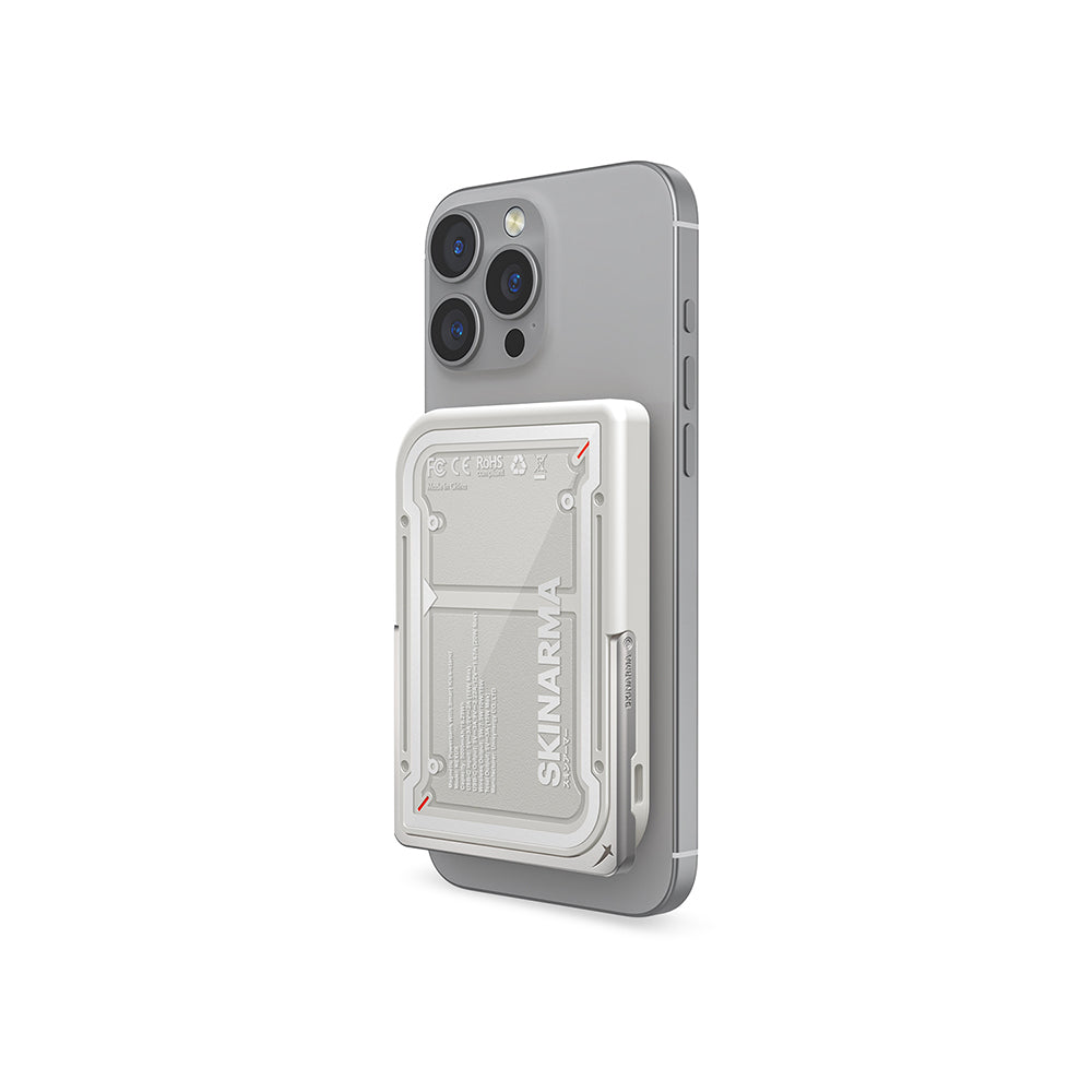 Skinarma Nexus Mecha Kablosuz ve PD Hızlı Şarj Özellikli Metal Standlı Taşınabilir Powerbank 20W 5000mAh Gold