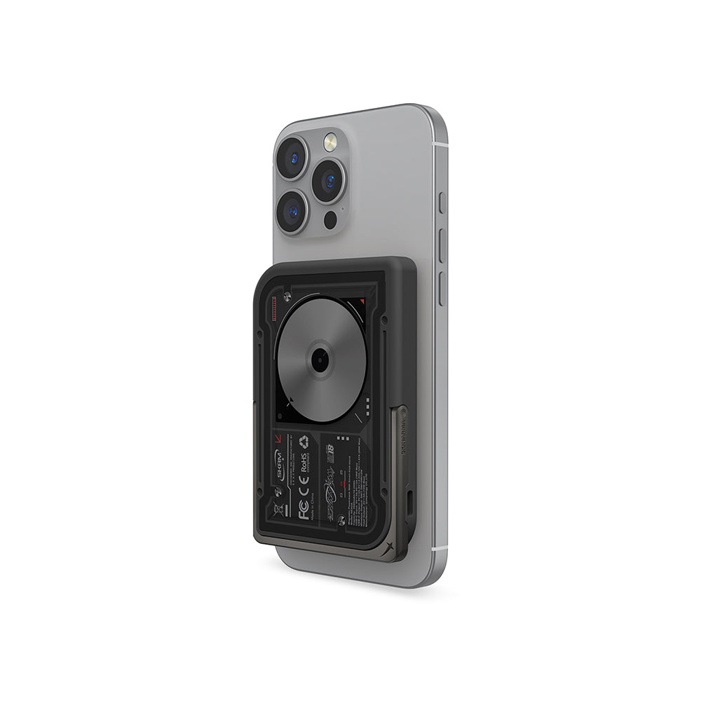 Skinarma Nexus Nova Wireless and PD Fast Charging Portable Powerbank with Stand 20W 5000mAh Light Gray