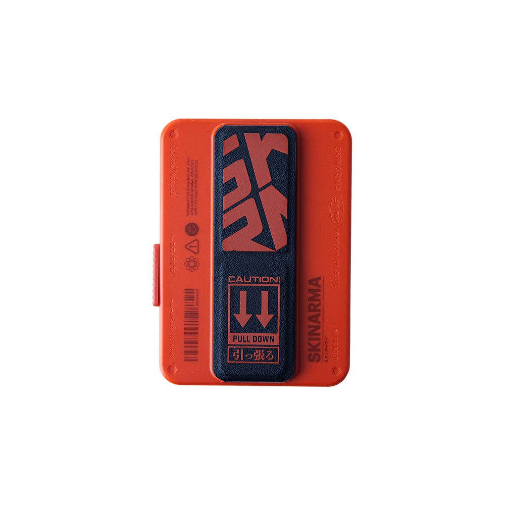 SkinArma Spunk Series PU Leather Card Holder with Stand Orange