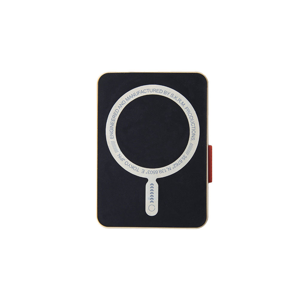 SkinArma Spunk Series PU Leather Card Holder with Stand Dark Green