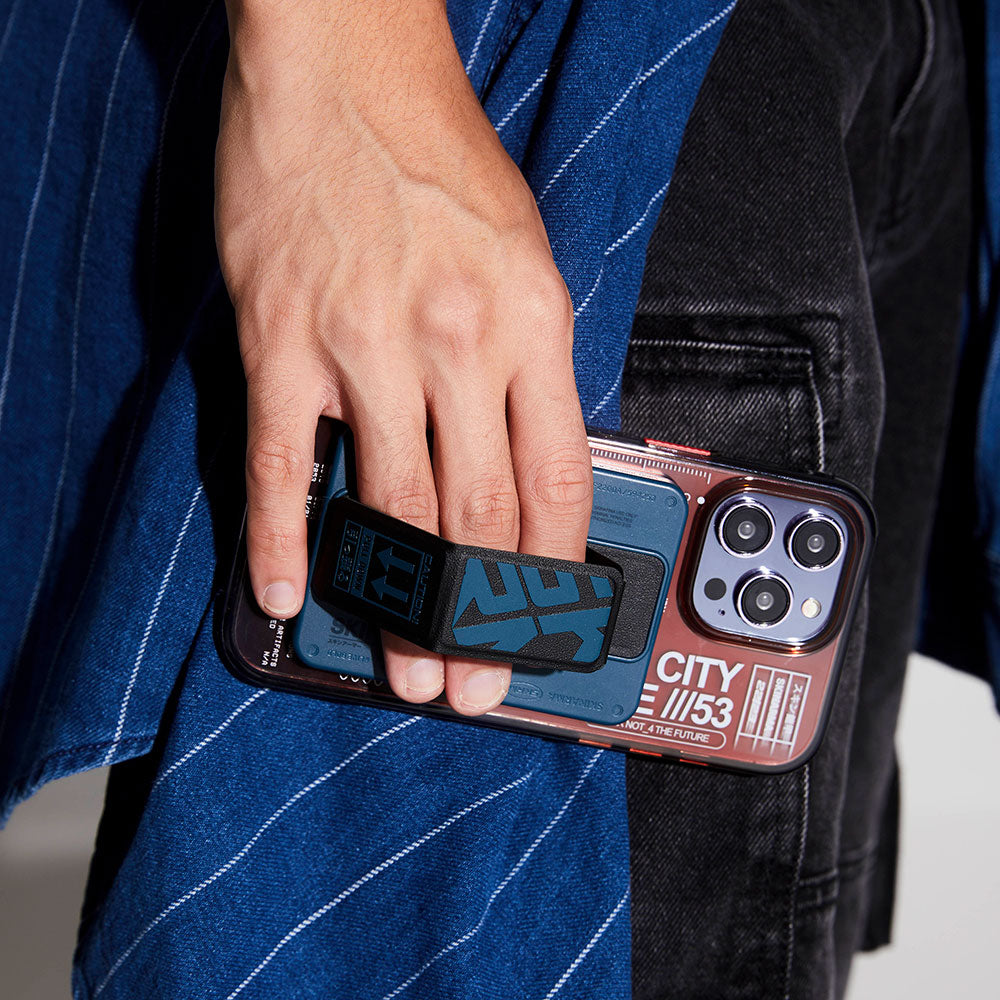 SkinArma Spunk Series Stand PU Leather Card Holder Cream