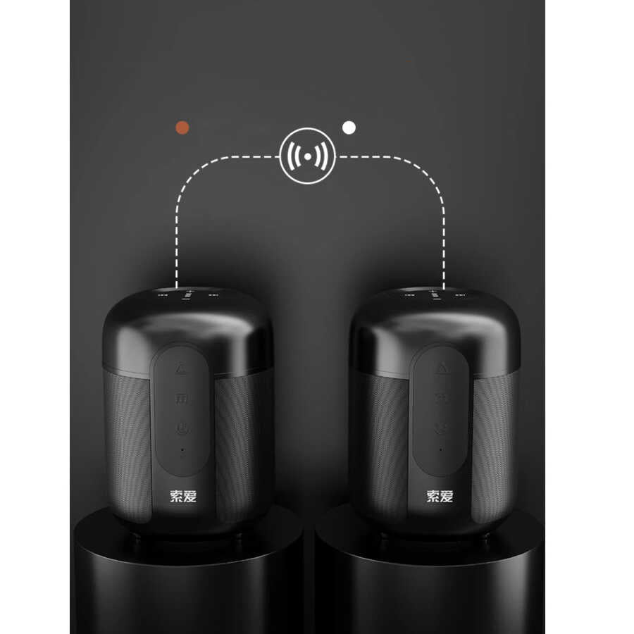 Soaiy E30 Bluetooth Speaker Hoparlör Siyah