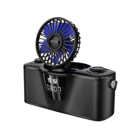 Soaiy K2 Fanlı Bluetooth Speaker Hoparlör Siyah