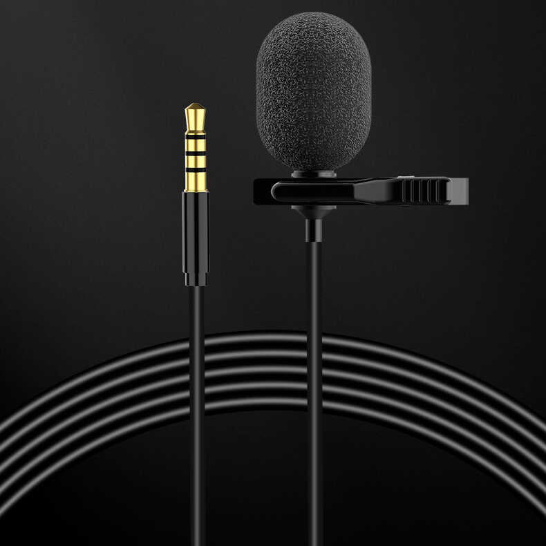 Soaiy MK3 3.5mm Canlı Yayın Yaka Mikrofonu Siyah