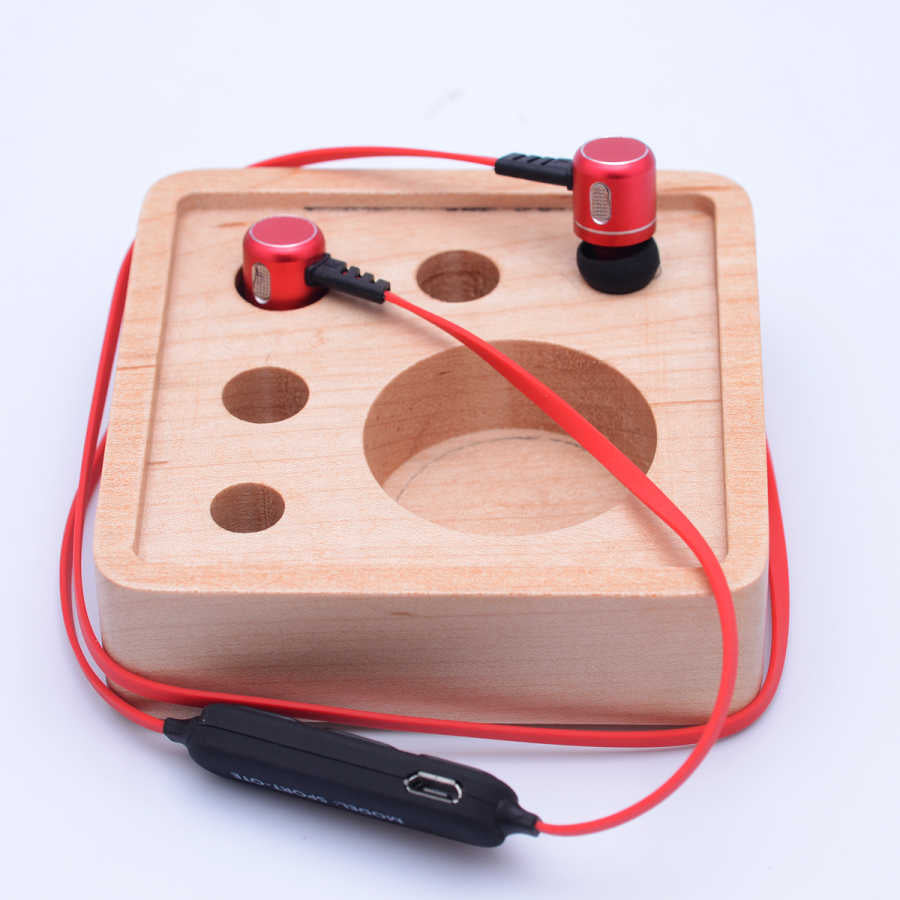 Sport Wireless OTE90 Bluetooth Headphones Magnetic Red