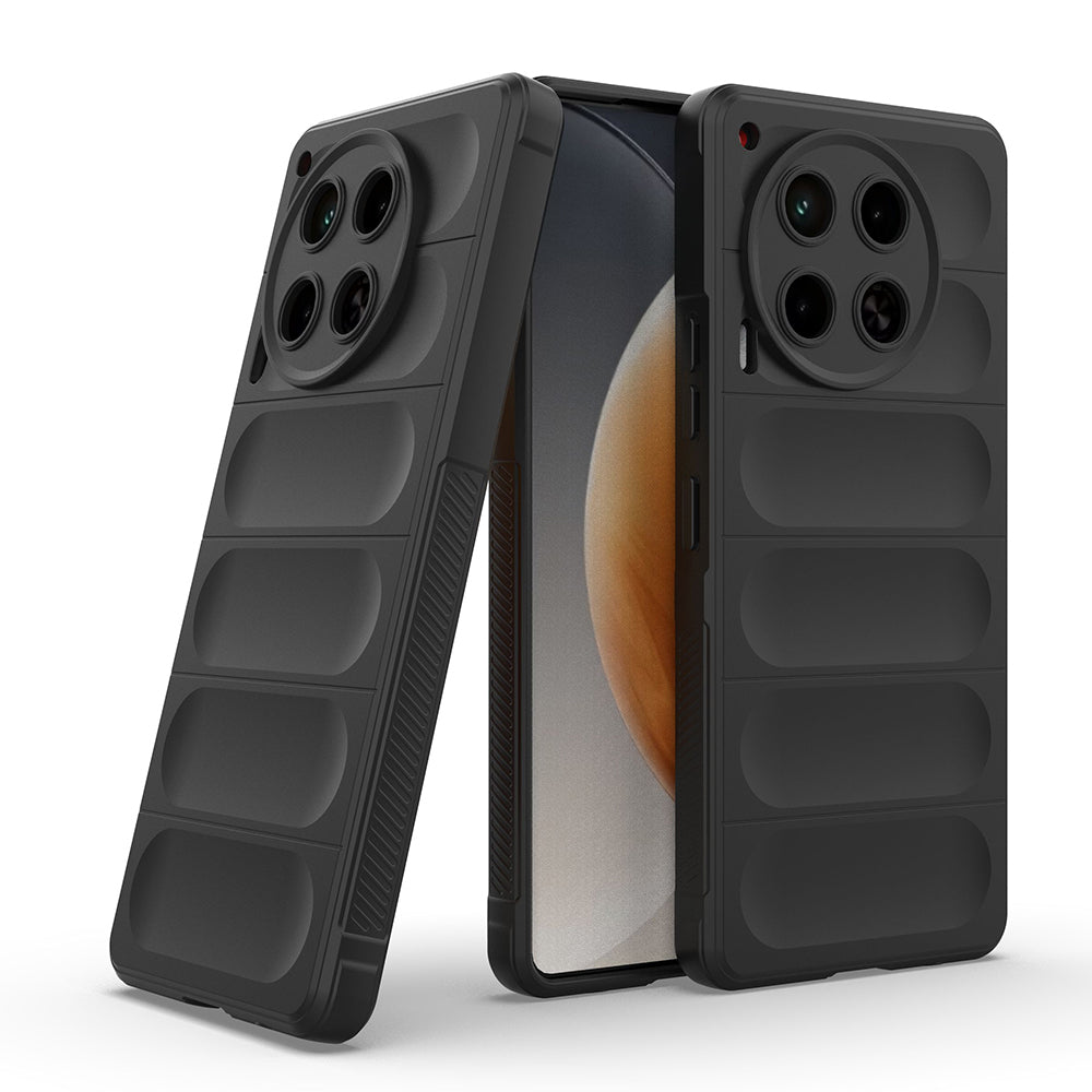 Tecno Camon 30 4G Case Flexible TPU Hollow Back Surface Design Zore Ethnic Silicone Cover Dark Green