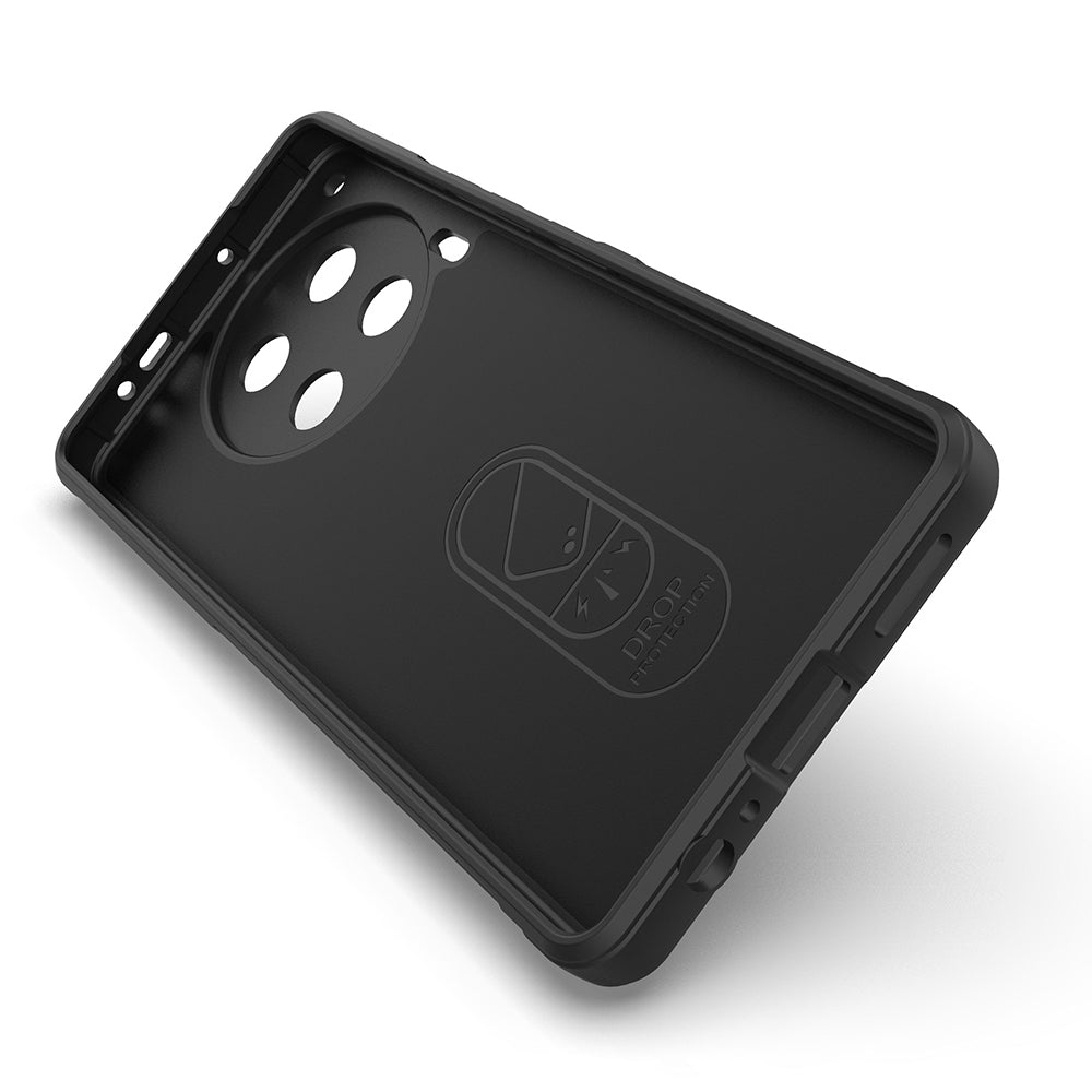 Tecno Camon 30 4G Case Flexible TPU Hollow Back Surface Design Zore Ethnic Silicone Cover Black