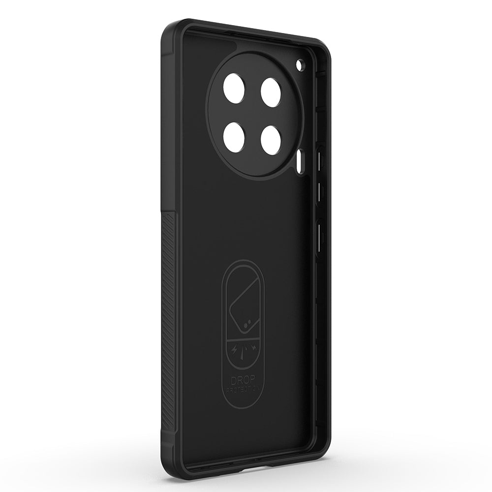Tecno Camon 30 4G Case Flexible TPU Hollow Back Surface Design Zore Ethnic Silicone Cover Dark Green