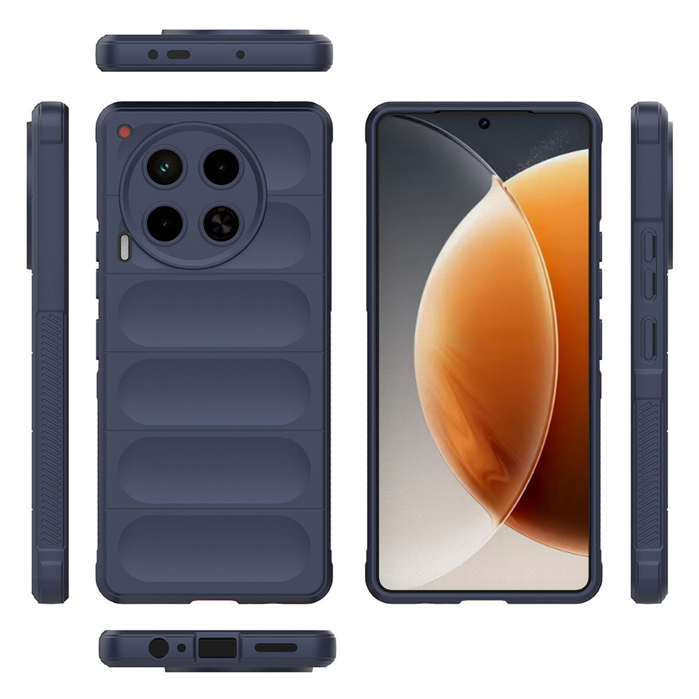 Tecno Camon 30 4G Case Flexible TPU Hollow Back Surface Design Zore Ethnic Silicone Cover Dark Green
