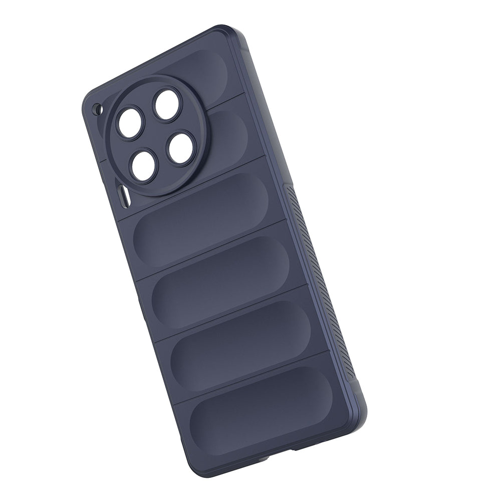 Tecno Camon 30 4G Case Flexible TPU Hollow Back Surface Design Zore Ethnic Silicone Cover Black