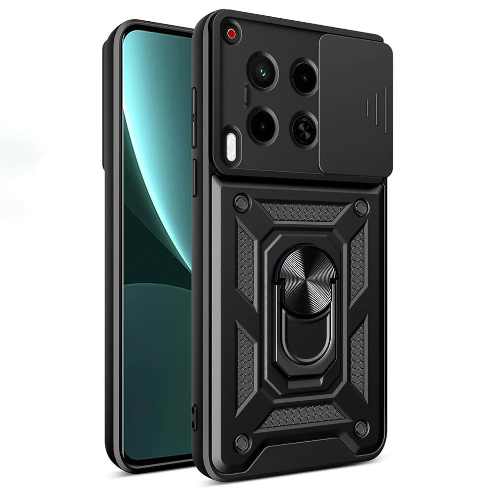 Tecno Camon 30 Case Magnetic Stand Camera Protection Zore Sliding Vega Cover Blue