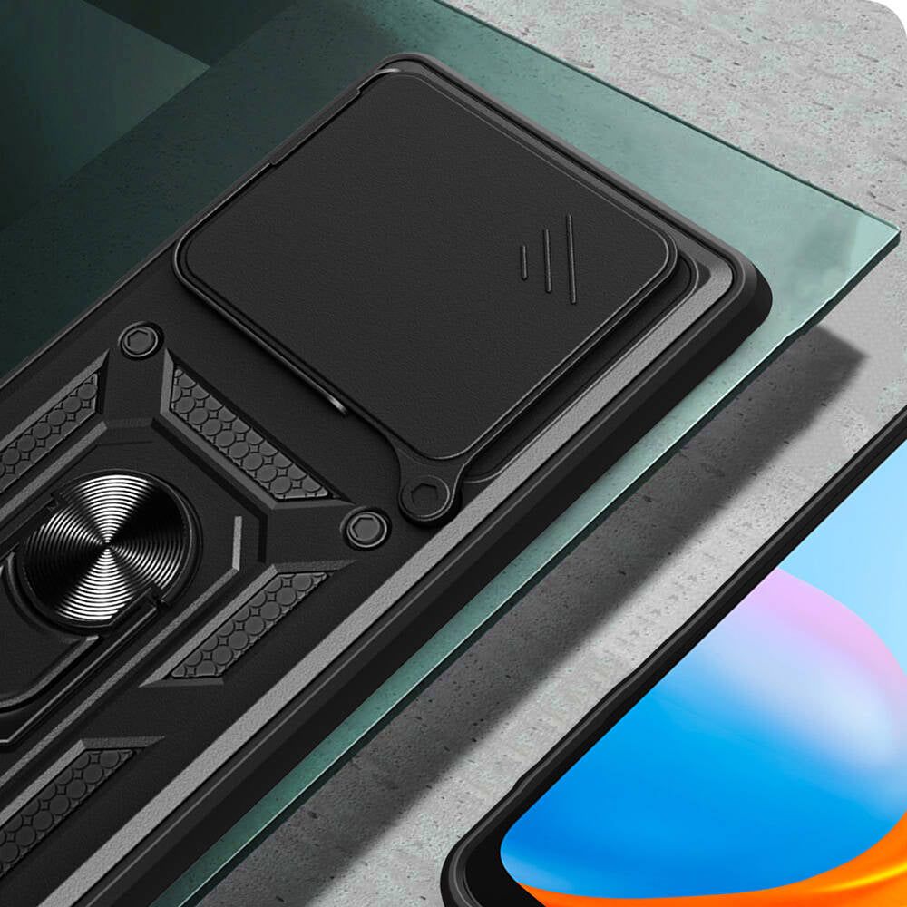 Tecno Camon 30 Pro 5G Case Magnetic Stand Camera Protection Zore Sliding Vega Cover Blue