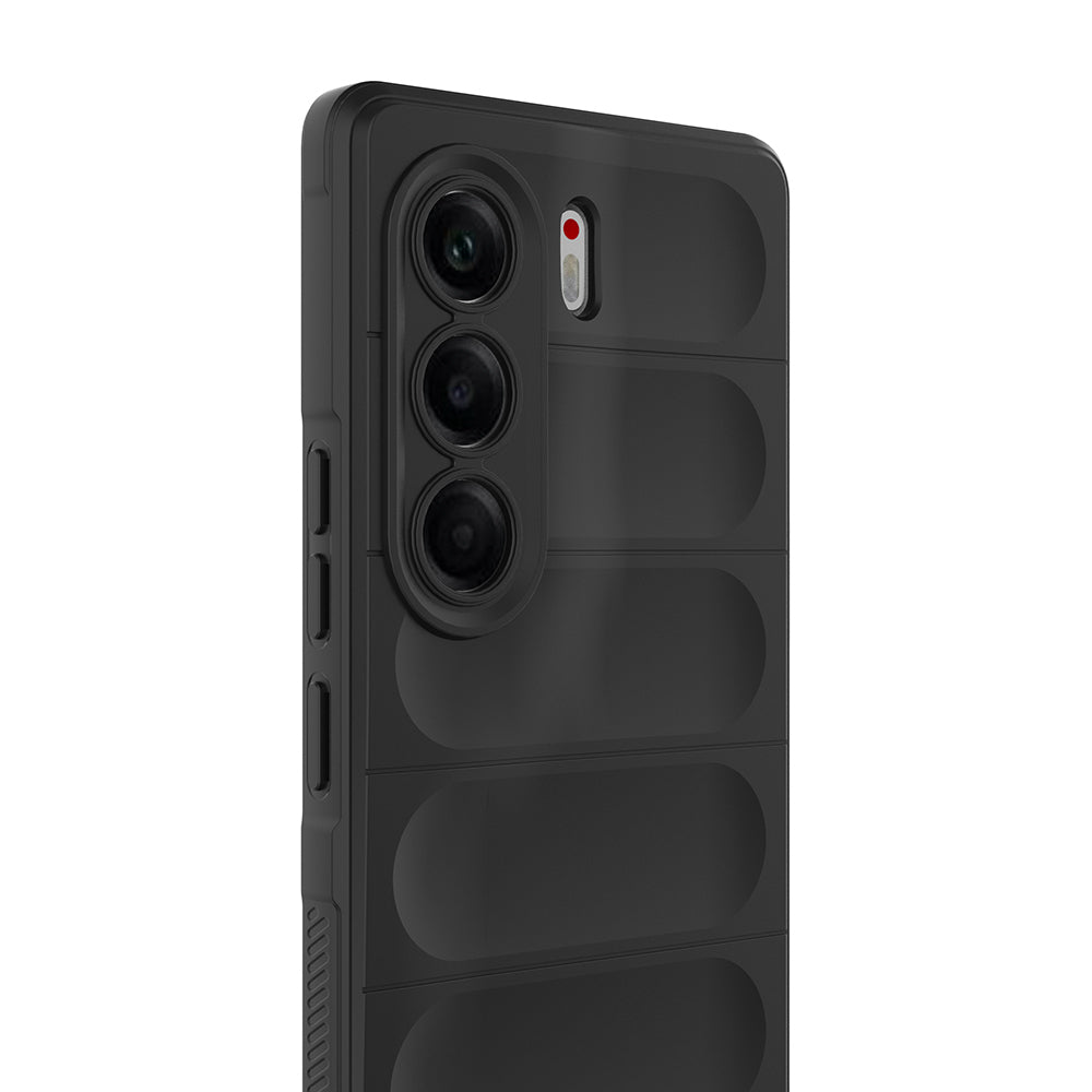 Tecno Camon 40 Pro Case Flexible TPU Hollow Back Surface Design Zore Ethnic Silicone Cover Dark Green