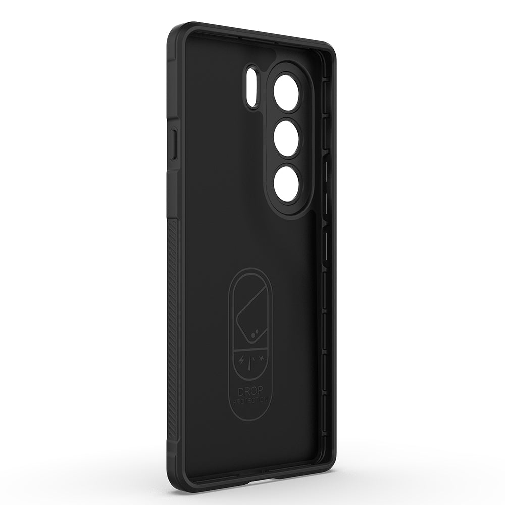 Tecno Camon 40 Pro Case Flexible TPU Hollow Back Surface Design Zore Ethnic Silicone Cover Black