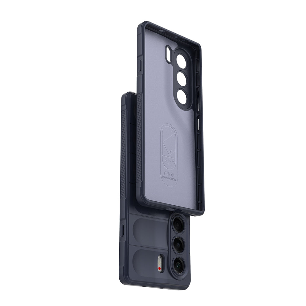 Tecno Camon 40 Pro Case Flexible TPU Hollow Back Surface Design Zore Ethnic Silicone Cover Dark Green