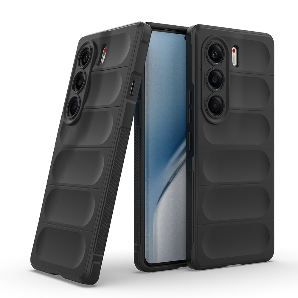 Tecno Camon 40 Pro Case Flexible TPU Hollow Back Surface Design Zore Ethnic Silicone Cover Dark Green