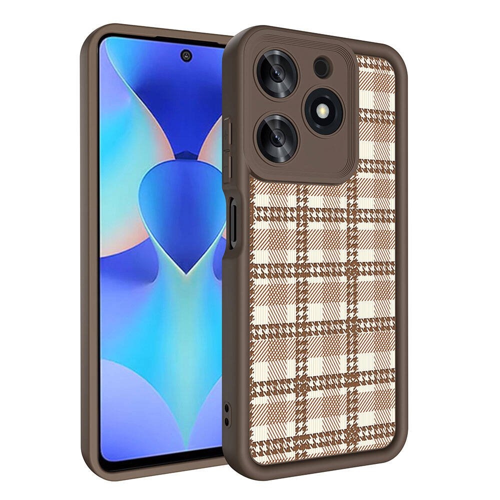 Tecno Spark 10 Pro 4G Case Camera Protection Printed Back Surface Zore Classy Cover Black