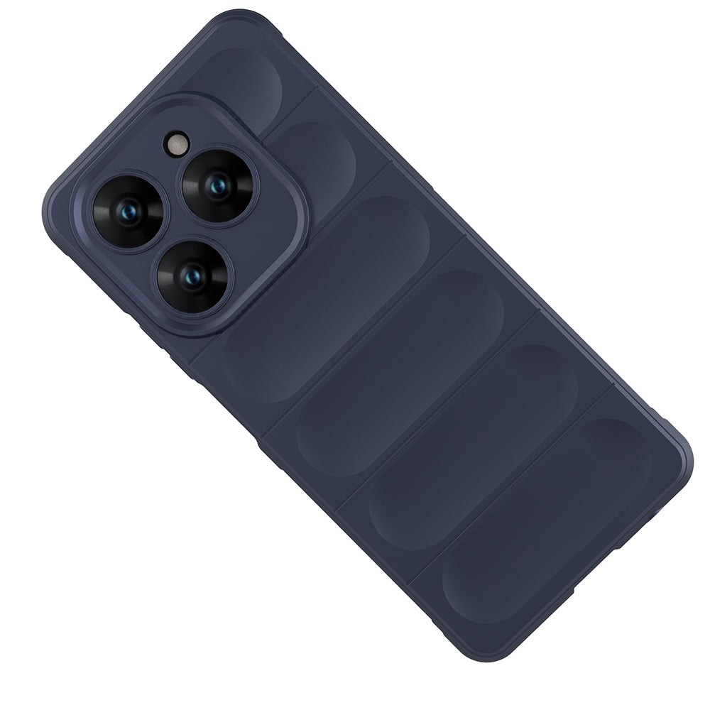 Tecno Spark 20 Pro 4G Case Flexible TPU Hollow Back Surface Design Zore Ethnic Silicone Cover Dark Green