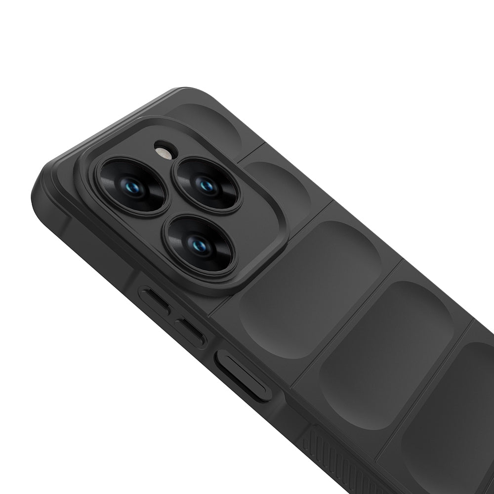 Tecno Spark 20 Pro 4G Case Flexible TPU Hollow Back Surface Design Zore Ethnic Silicone Cover Navy Blue