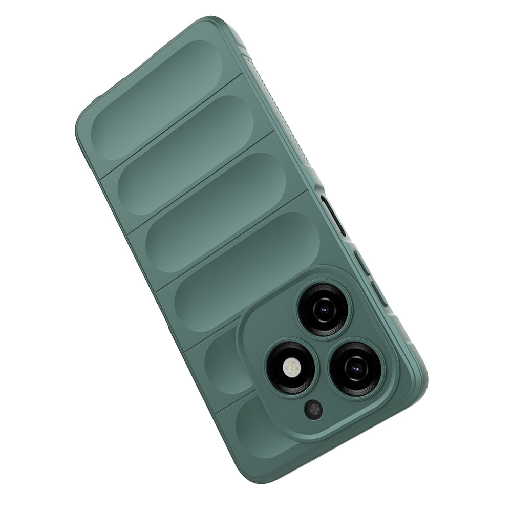 Tecno Spark 20C Case Flexible TPU Hollow Back Surface Design Zore Ethnic Silicone Cover Navy Blue