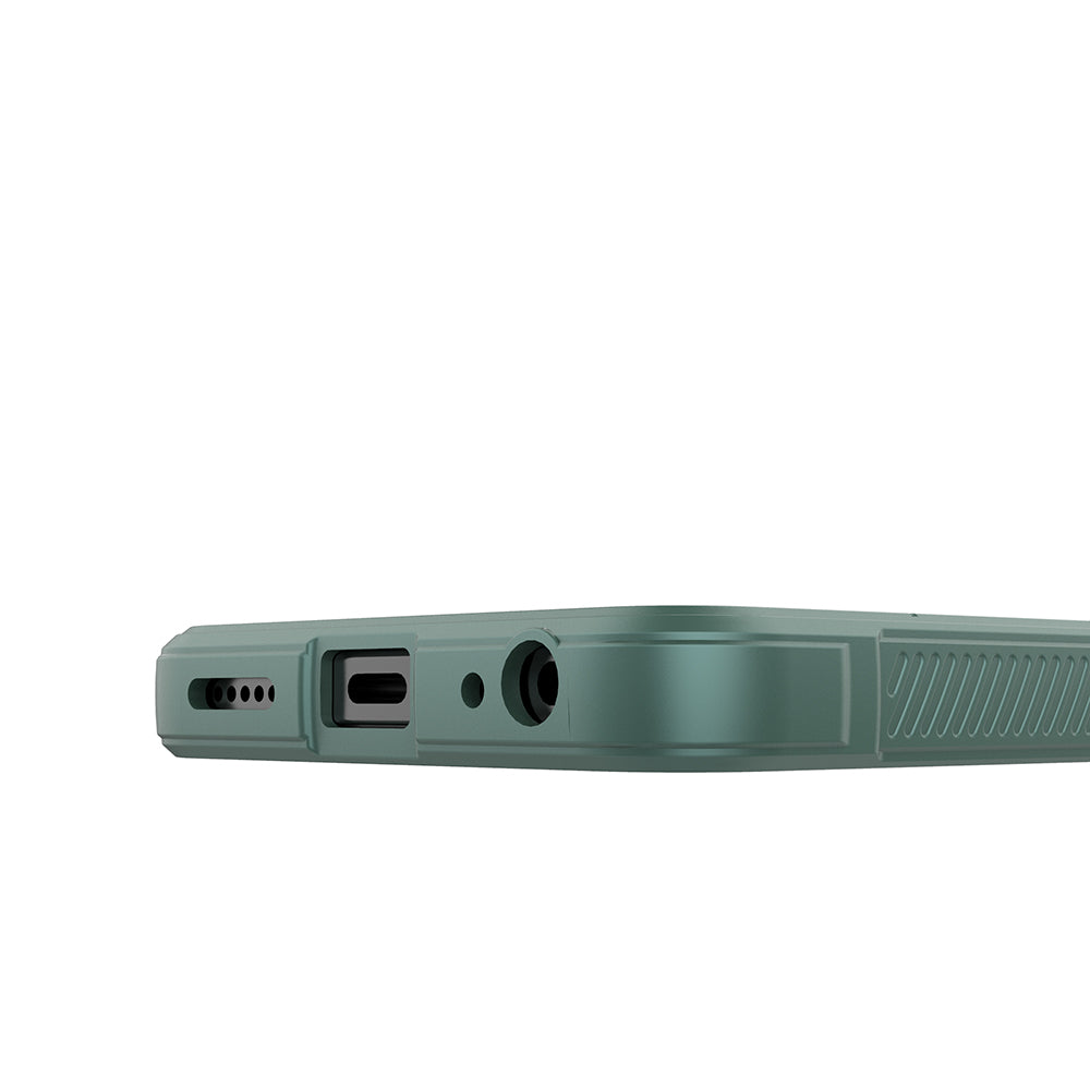 Tecno Spark 20C Case Flexible TPU Hollow Back Surface Design Zore Ethnic Silicone Cover Dark Green
