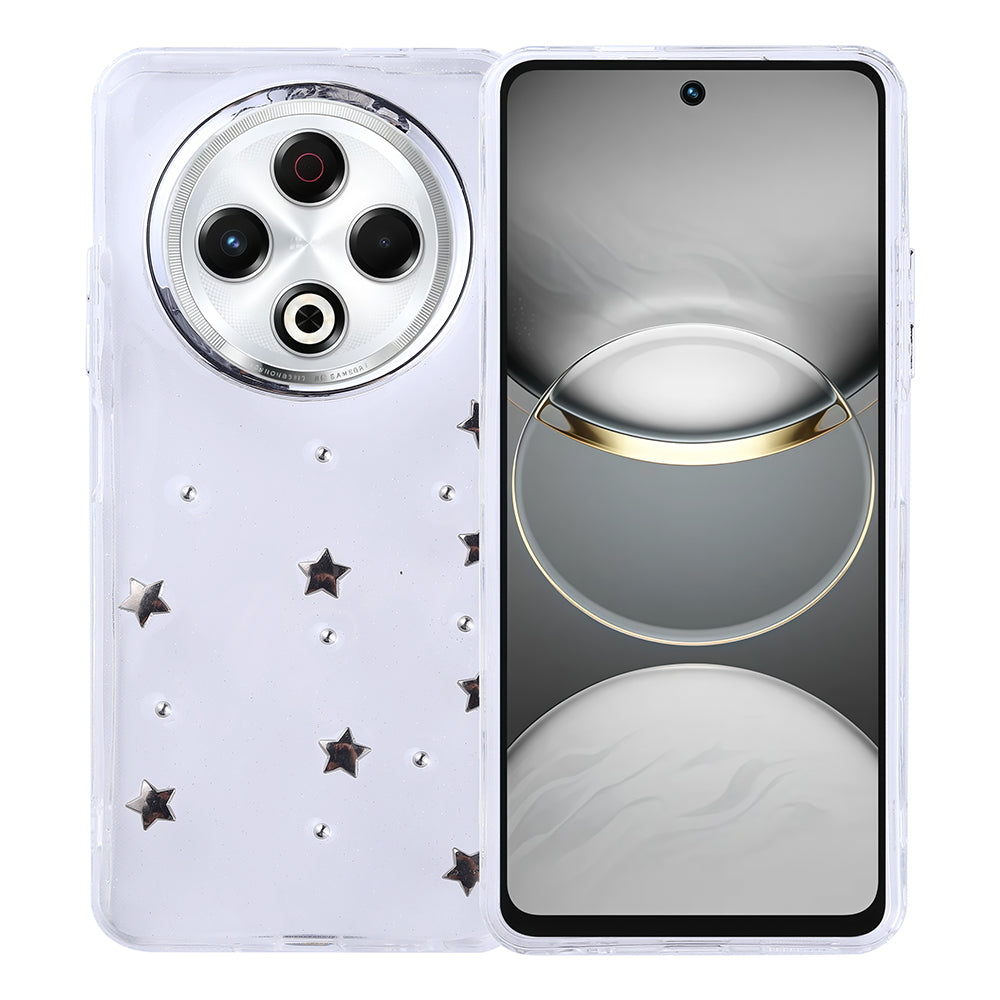 Tecno Spark 30 4G Case Airbag Design Glitter Transparent Zore Polar Cover Star