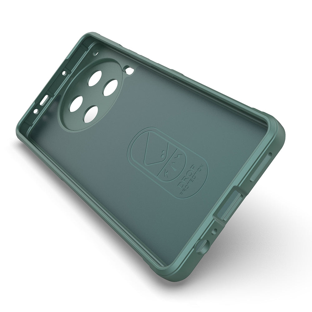 Tecno Spark 30 4G Case Flexible TPU Hollow Back Surface Design Zore Ethnic Silicone Cover Dark Green