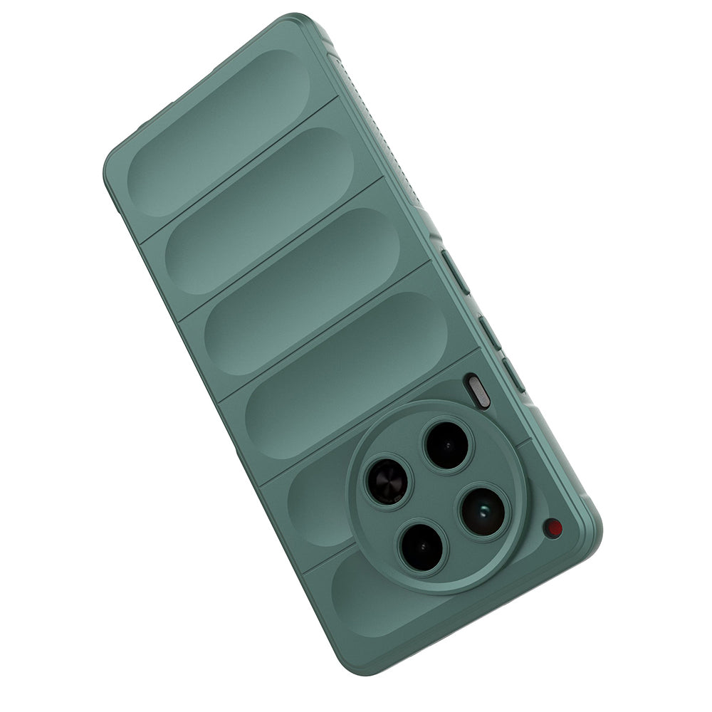 Tecno Spark 30 4G Case Flexible TPU Hollow Back Surface Design Zore Ethnic Silicone Cover Dark Green