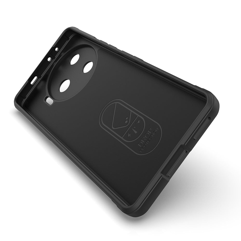 Tecno Spark 30 Pro Case Flexible TPU Hollow Back Surface Design Zore Ethnic Silicone Cover Black