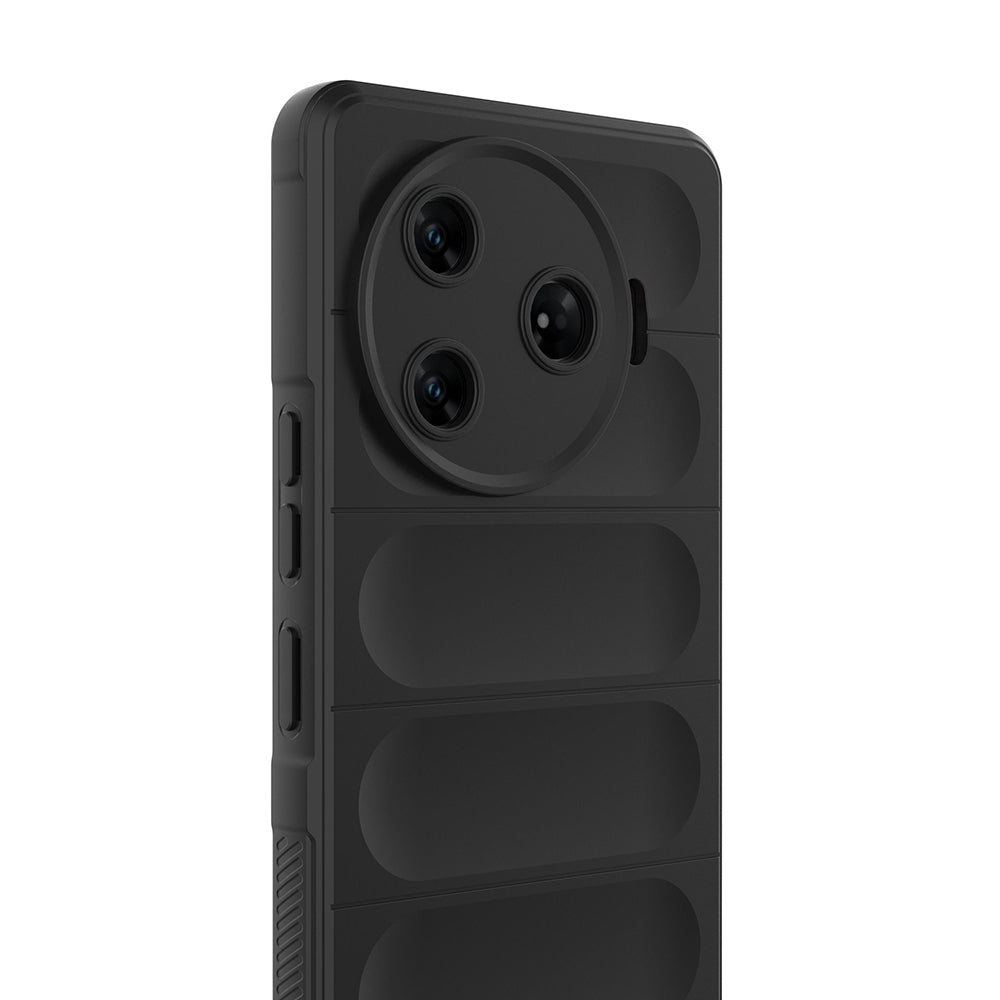 Tecno Spark 30 Pro Case Flexible TPU Hollow Back Surface Design Zore Ethnic Silicone Cover Dark Green