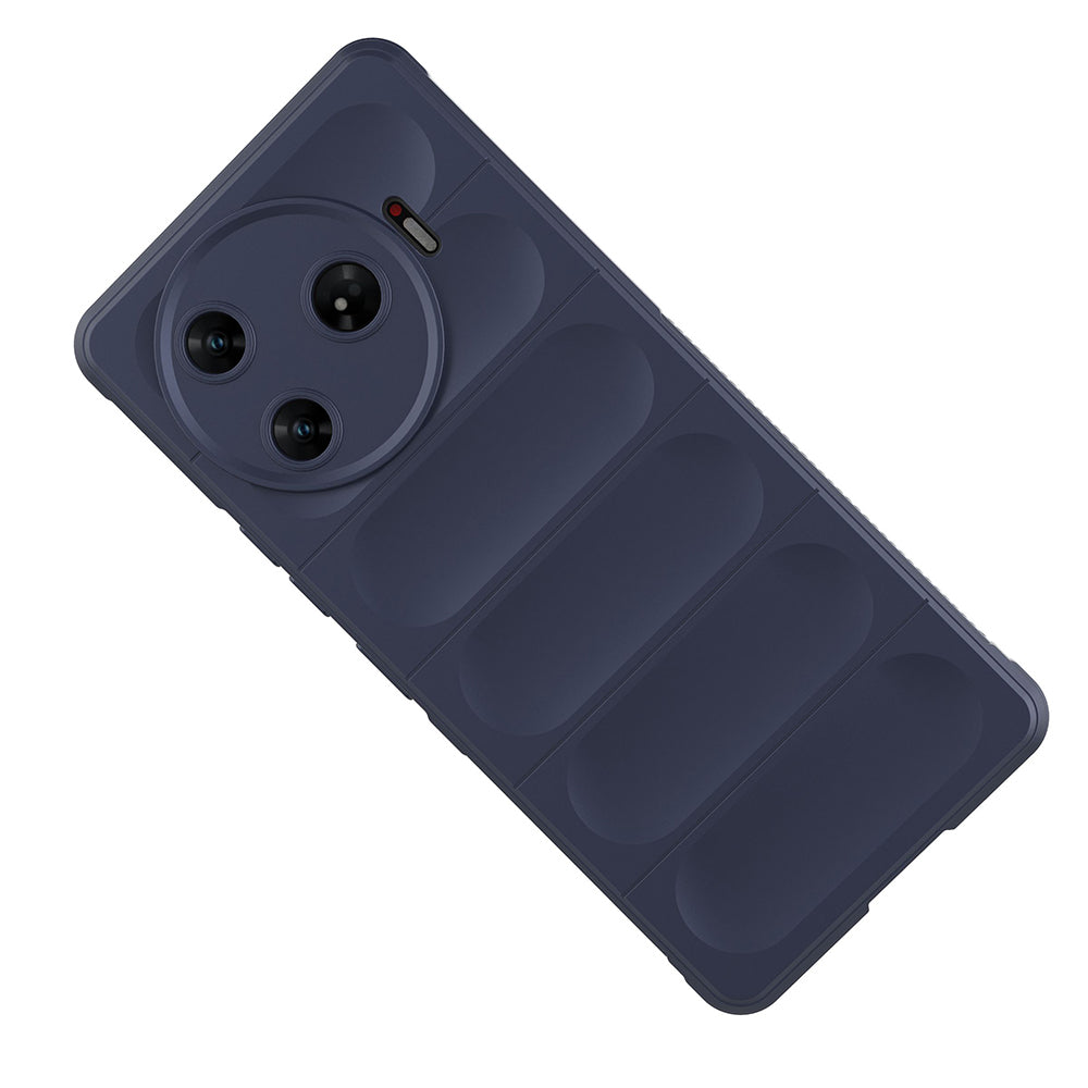 Tecno Spark 30 Pro Case Flexible TPU Hollow Back Surface Design Zore Ethnic Silicone Cover Navy Blue