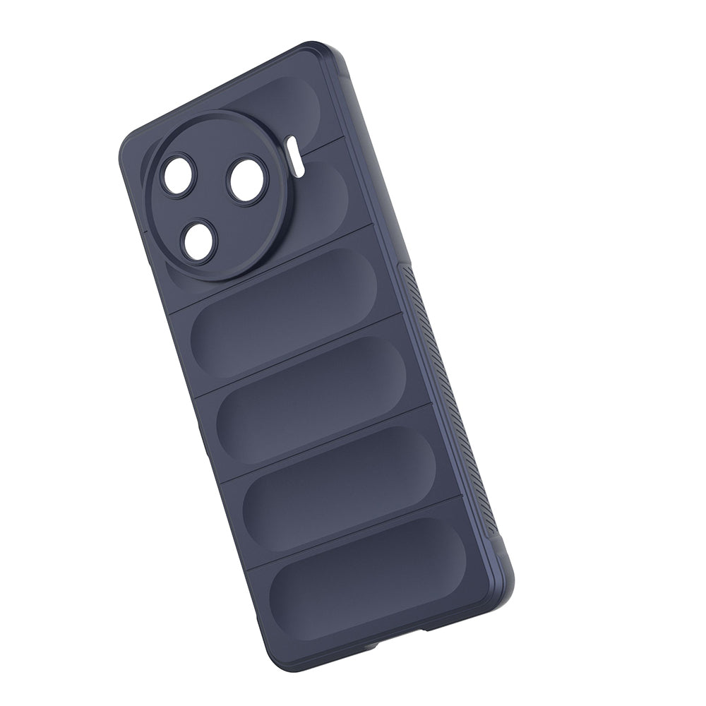Tecno Spark 30 Pro Case Flexible TPU Hollow Back Surface Design Zore Ethnic Silicone Cover Navy Blue